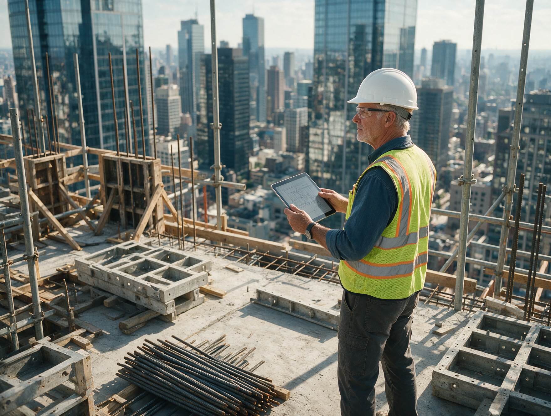 Field construction superintendent taking direct ownership on site